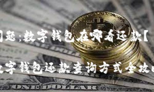 问题:数字钱包在哪看还款?
数字钱包还款查询方式全攻略